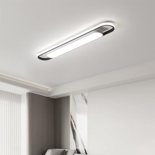 Naroume Modern LED Ceiling Lights - 6000K Flush Mount Metal Smart Ceiling Chandelier Lighting Fixture for Living Room, Bedroom, Dining Room, Office, Hallway, Aisle
