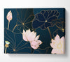Flowers Bold In Blue Canvas Wall Art