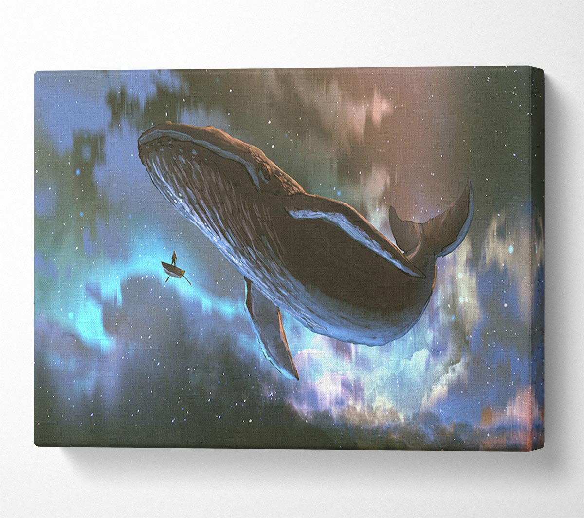 The Whale In Space Canvas Wall Art