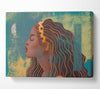 The Woman In Flowers Canvas Wall Art