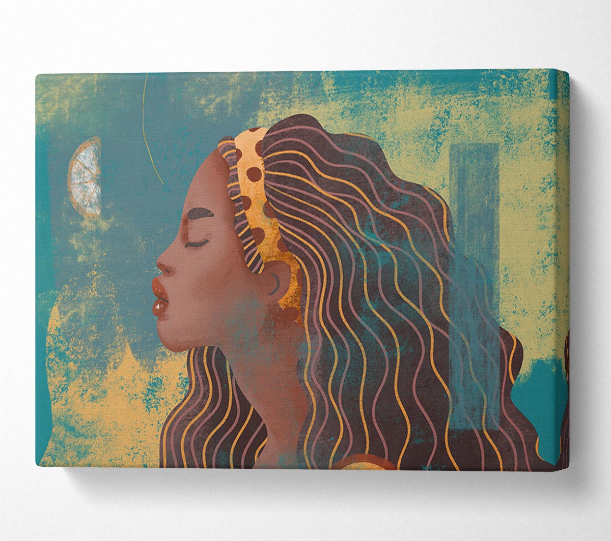 The Woman In Flowers Canvas Wall Art