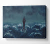 Standing On The Crashing Waves Canvas Wall Art