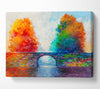 The Bridge Between Woodland Worlds Canvas Wall Art
