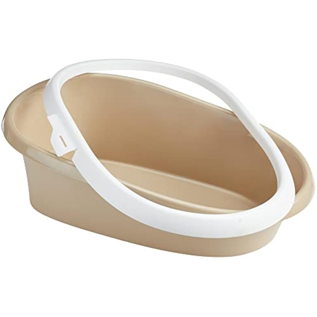 Trixie Paulo Cat Litter Tray with Rim, 58 x 39 x 17 cm, Taupe/Cream