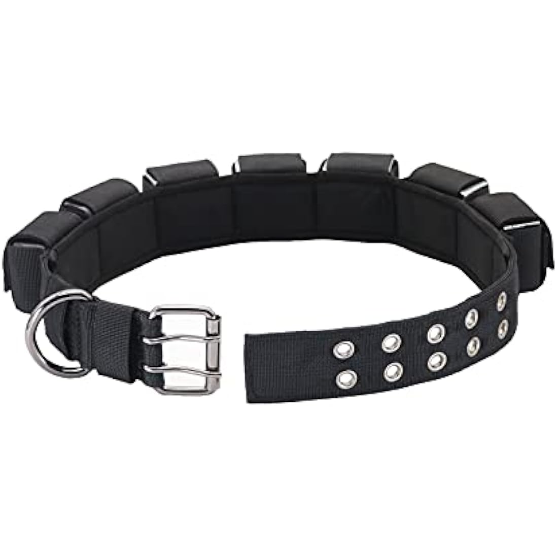 Walktime Tactical Weighted Dog Collar - Weights for Training & Exercise - Small, Medium, Large Dogs