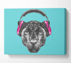 Headphone Jaguar Dj Canvas Wall Art