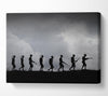 The Troops Silhouette Canvas Wall Art