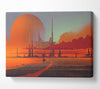 The City Evacuation Canvas Wall Art
