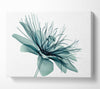 Green Flower Opens Canvas Wall Art
