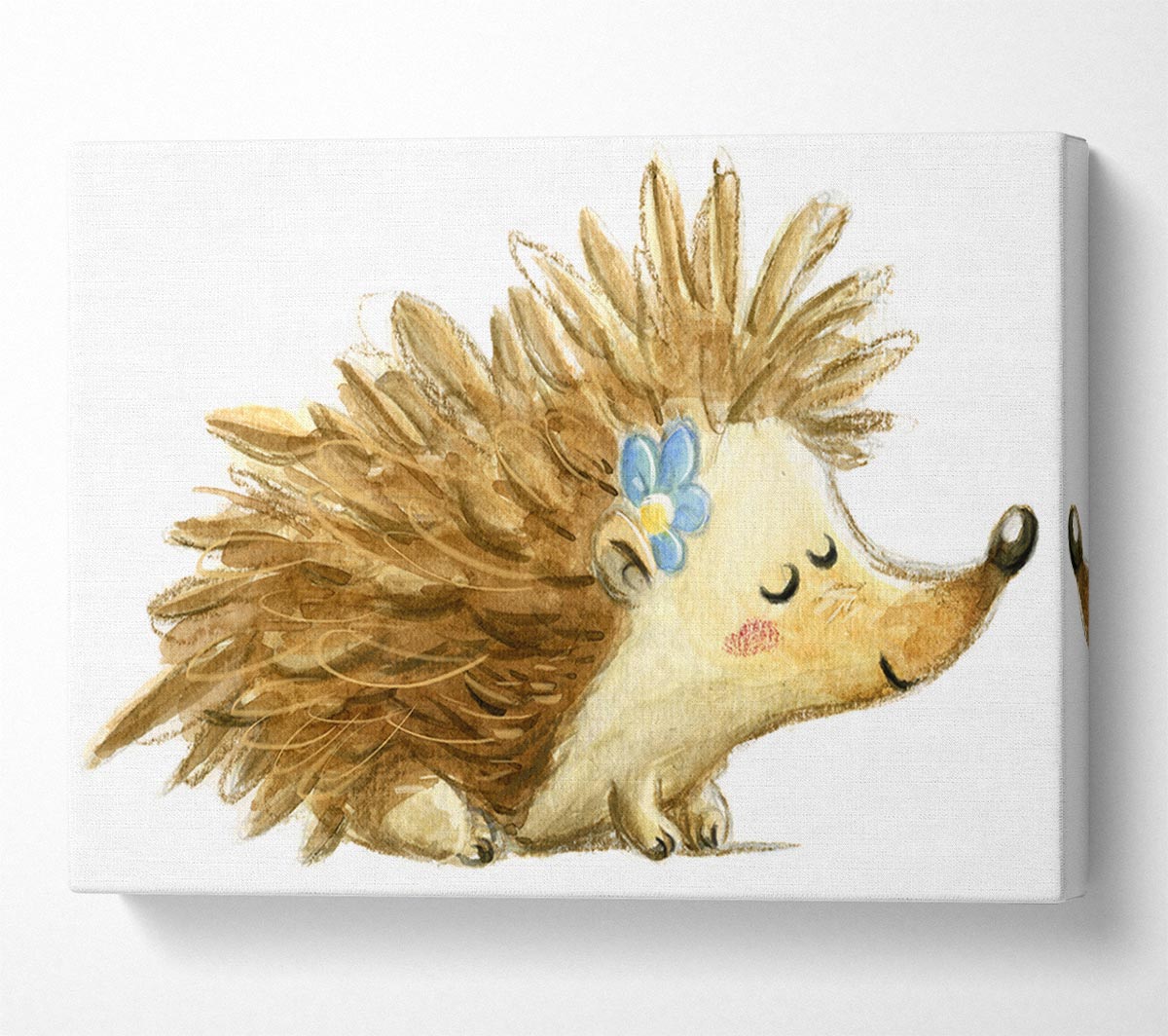 The Happy Hedgehog Canvas Wall Art