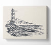 The Lighthouse On The Coast Canvas Wall Art