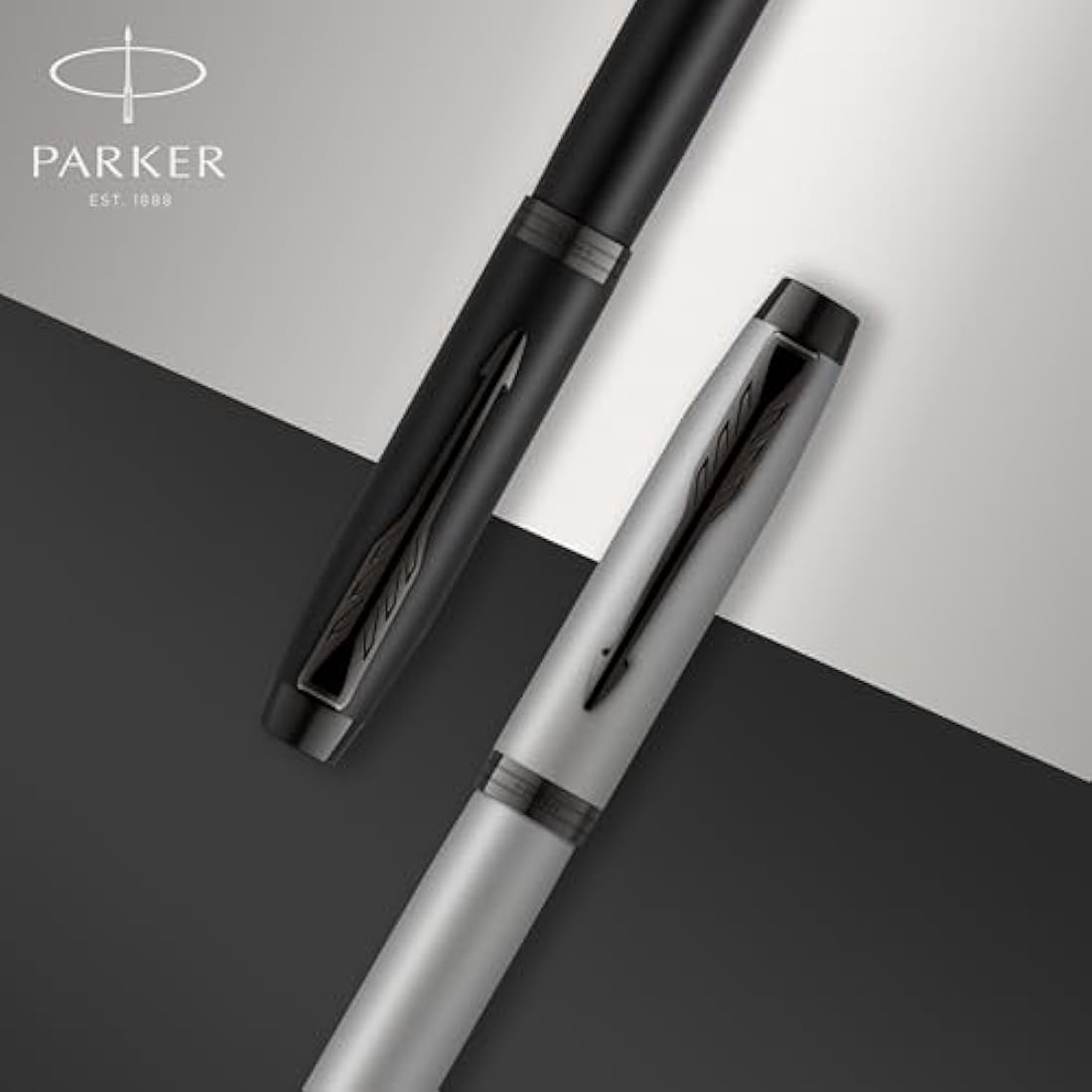 Parker IM Rollerball Pen | Brushed Metal | Fine Point Black Ink