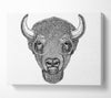 Glasses On A Bison Canvas Wall Art