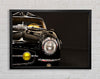 Classic Car Headlight Black Framed Wall Art