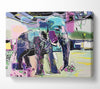 Modern Elephant Vector Canvas Wall Art