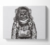 The Skeleton Space Explorer Canvas Wall Art