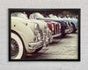 Classic Cars In A Row Framed Wall Art