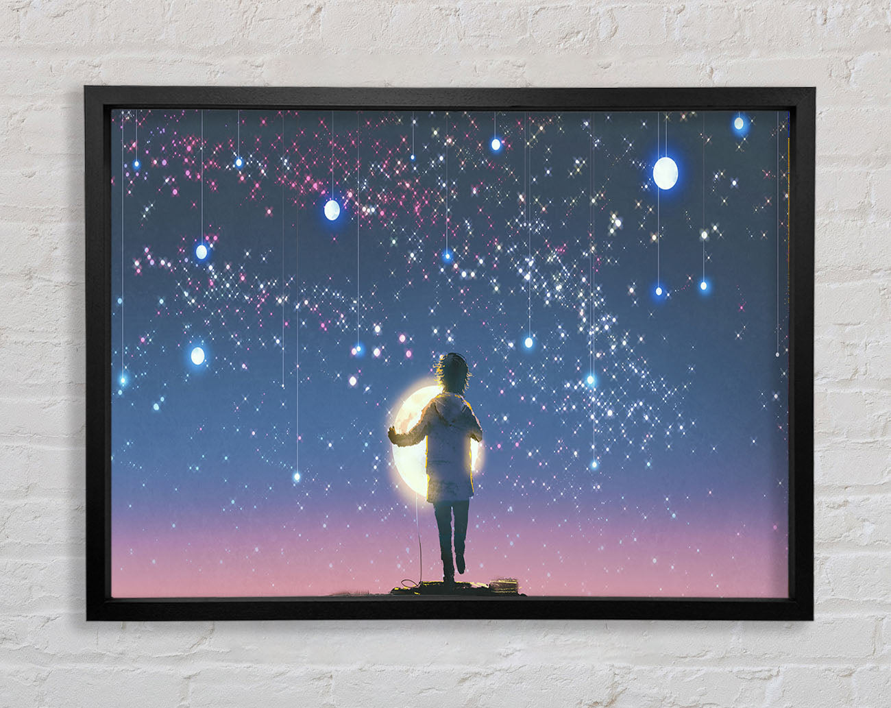 Capturing The Moon Framed Wall Art