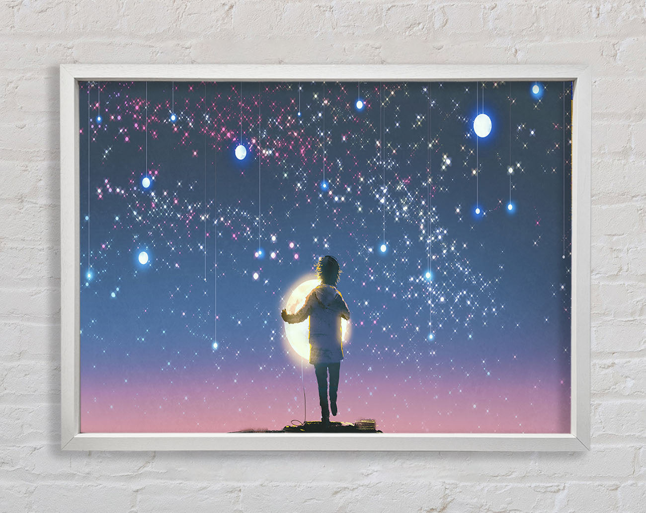 Capturing The Moon Framed Wall Art