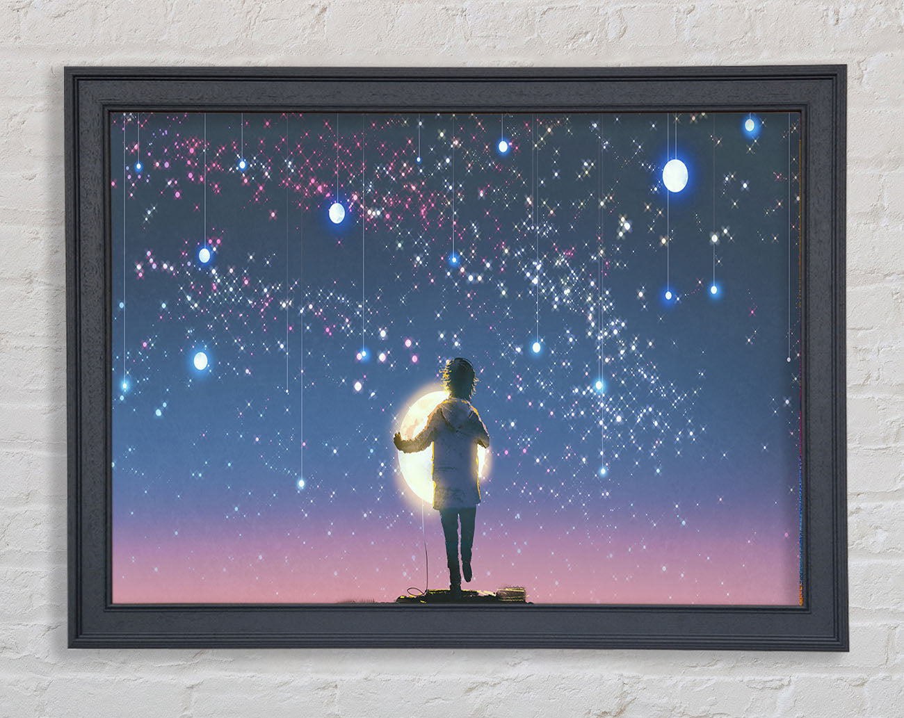 Capturing The Moon Framed Wall Art