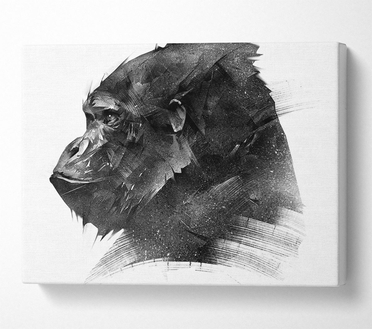 Washed Out Gorilla Canvas Wall Art