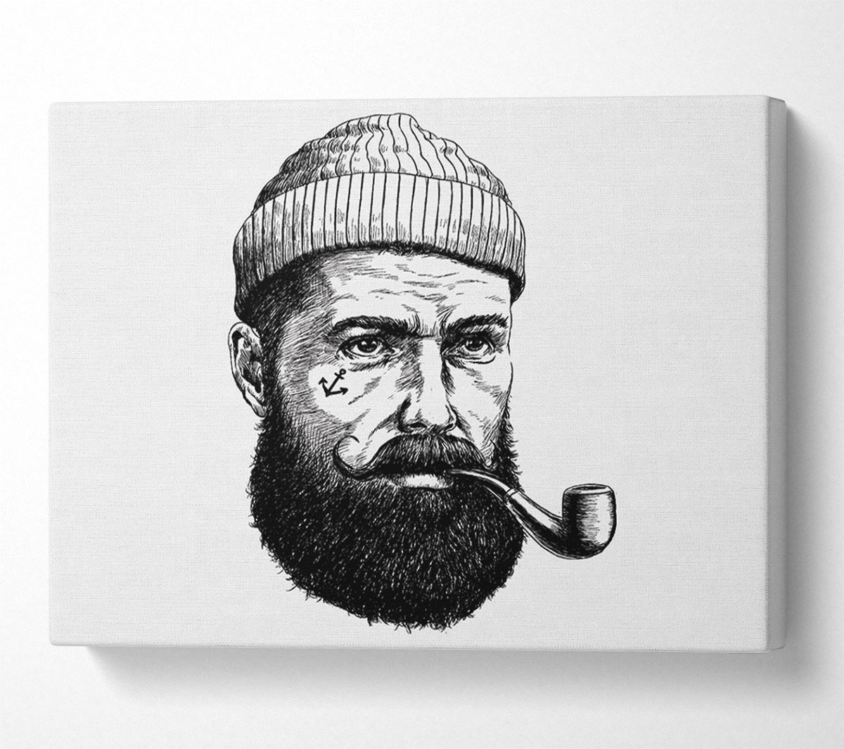 Hipster Smoker Canvas Wall Art