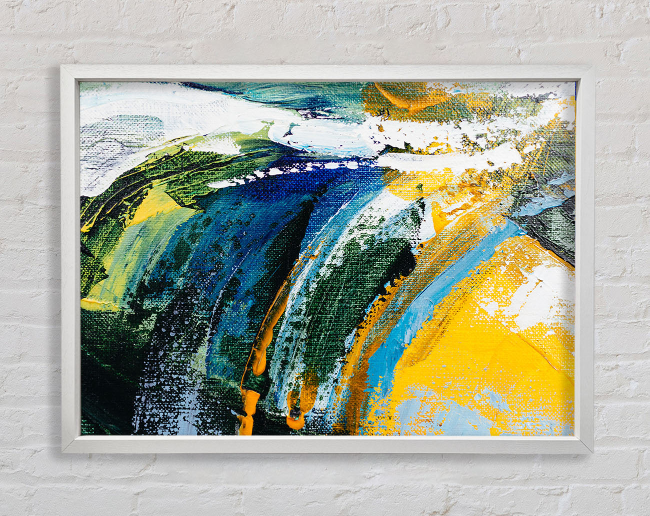 Abstract Strokes Of Nature Framed Wall Art