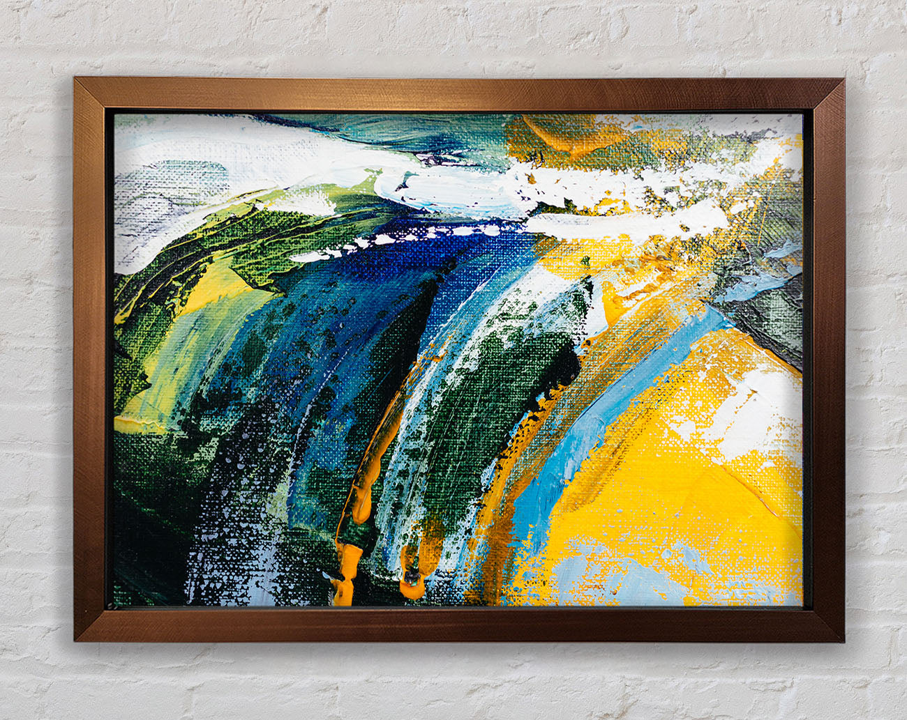 Abstract Strokes Of Nature Framed Wall Art