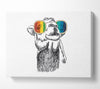 Colourful Glasses Camel Canvas Wall Art