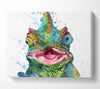 Chameleon Paint Splat Canvas Wall Art