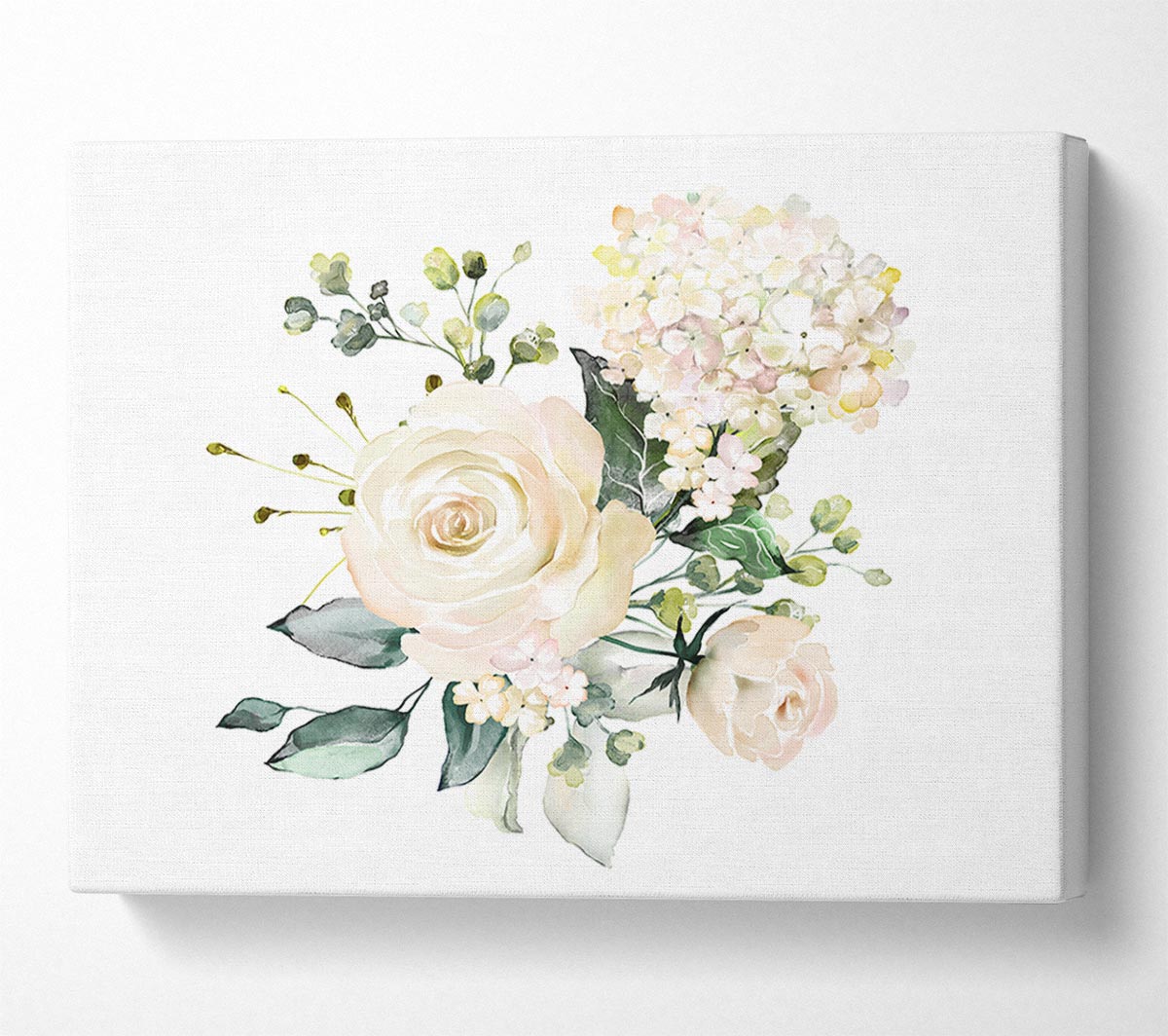 Light Pink Roses Display Canvas Wall Art