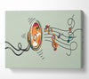 Music Notes Speaker Canvas Wall Art