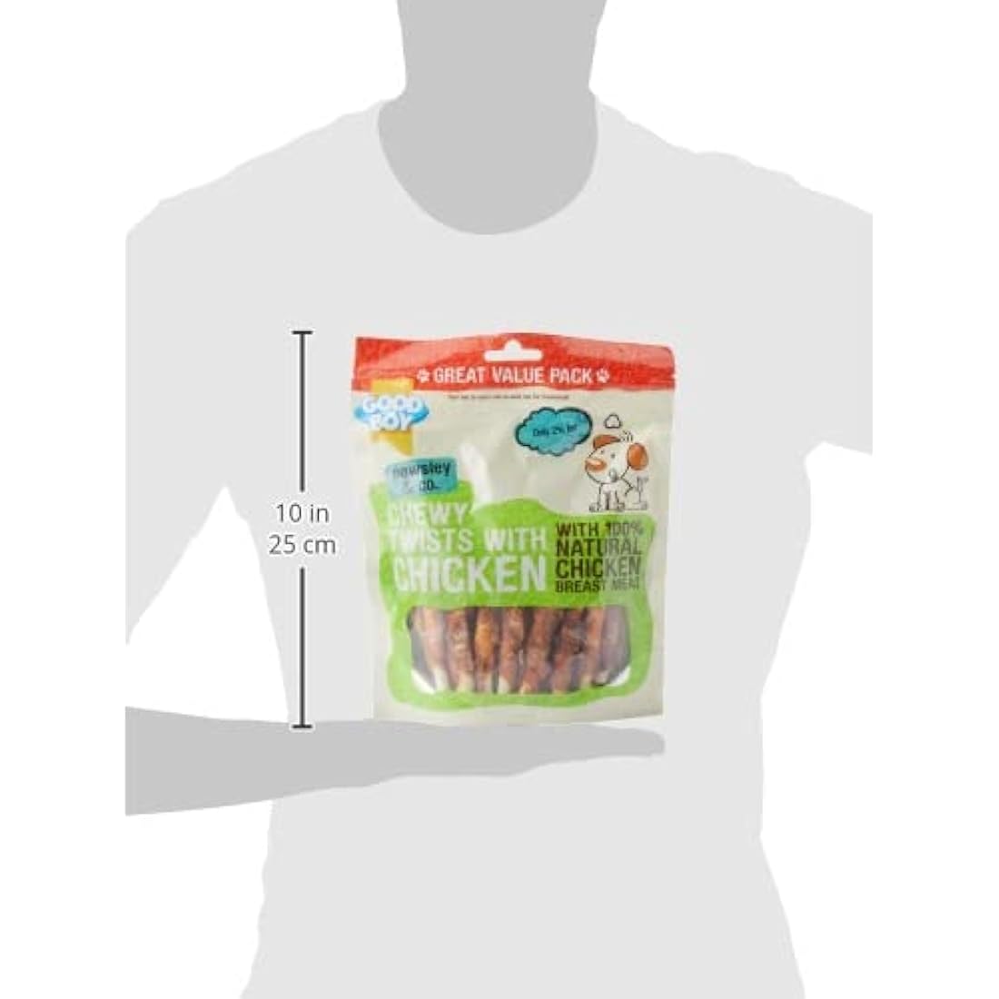 Good Boy Chicken Chewy Twists Dog Treats, 320g