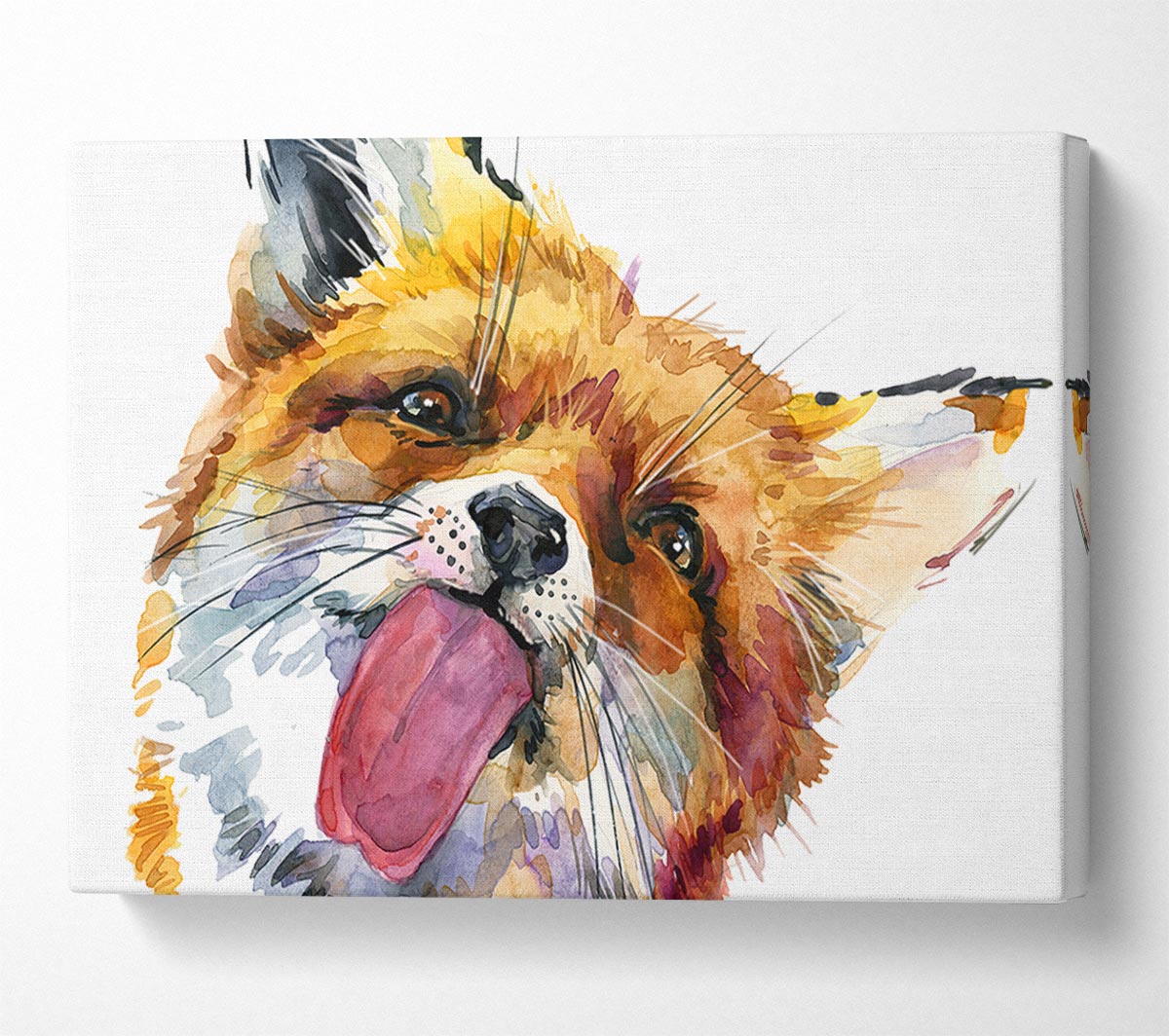 Fox Lick Canvas Wall Art
