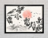 Branches Over The Japanese Sunet Framed Wall Art