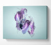 Lilac Petal Abstract Canvas Wall Art