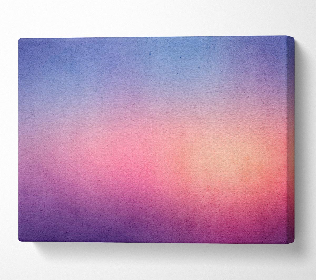 Royal Blue To Peach Fade Canvas Wall Art