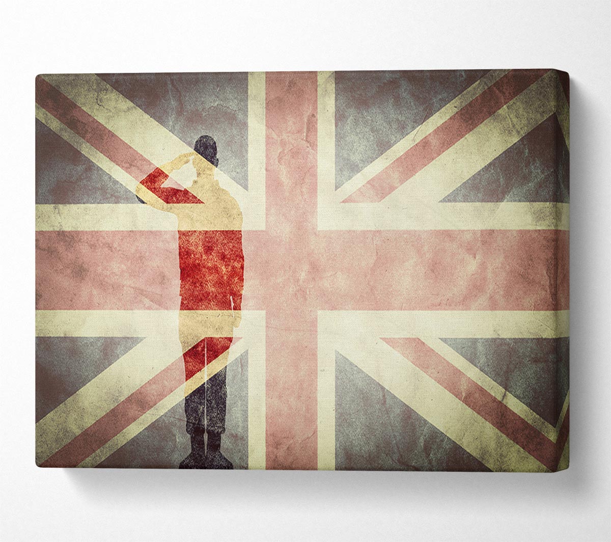 Salute The Flag Canvas Wall Art