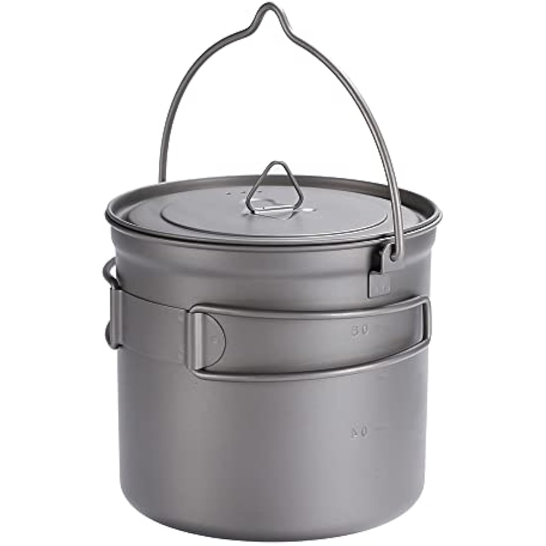 TOAKS Titanium Outdoor Camping Hanging Pot With Bail Handle Easy to Carry, a Variety of Capacities
