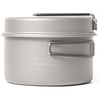 Toaks titanium outdoor camping pan, hiking cookware, backpacking cooking picnic bowl, pot pan set, 1350ml