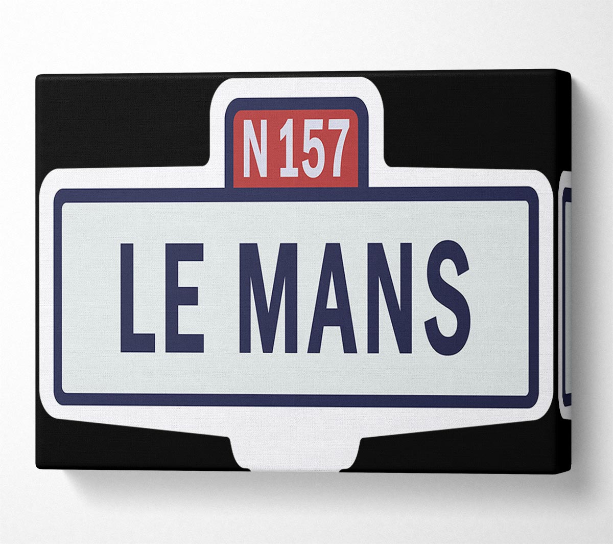Le Mans Race Sign Canvas Wall Art