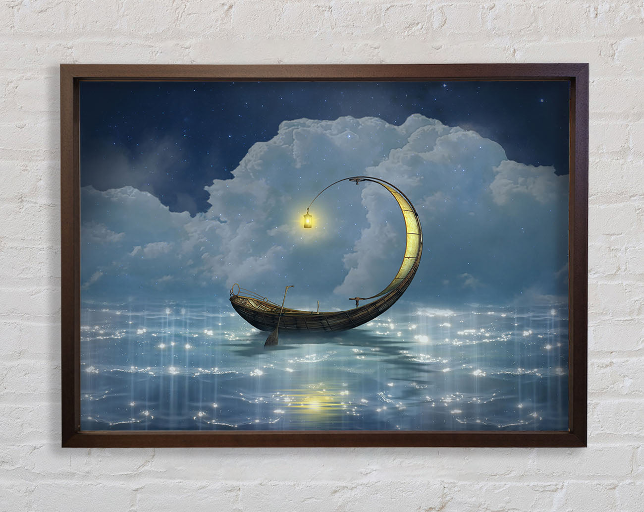 Curved Boat Framed Wall Art