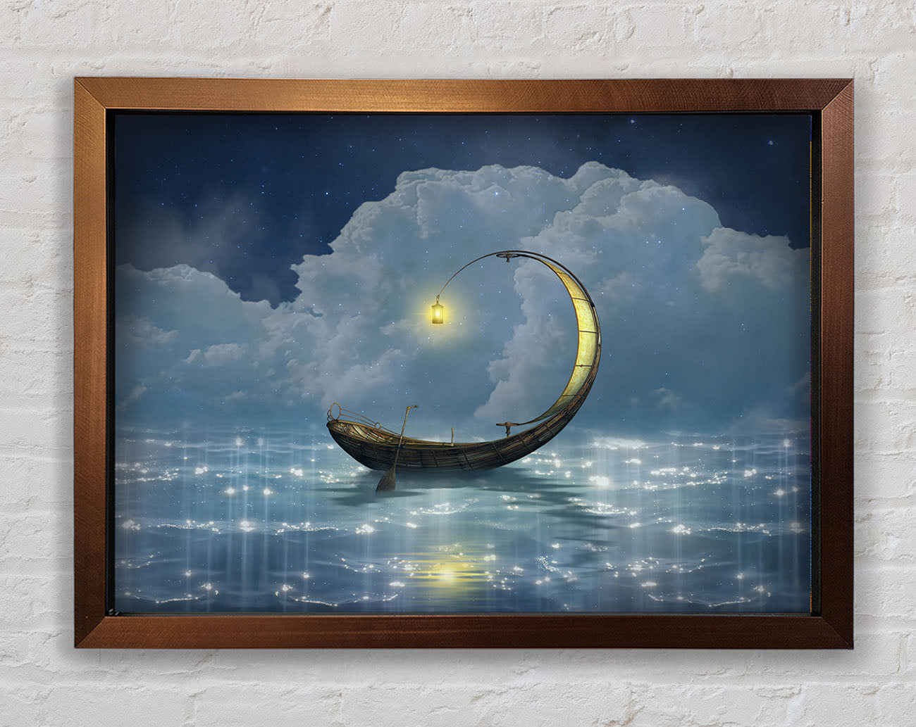 Curved Boat Framed Wall Art