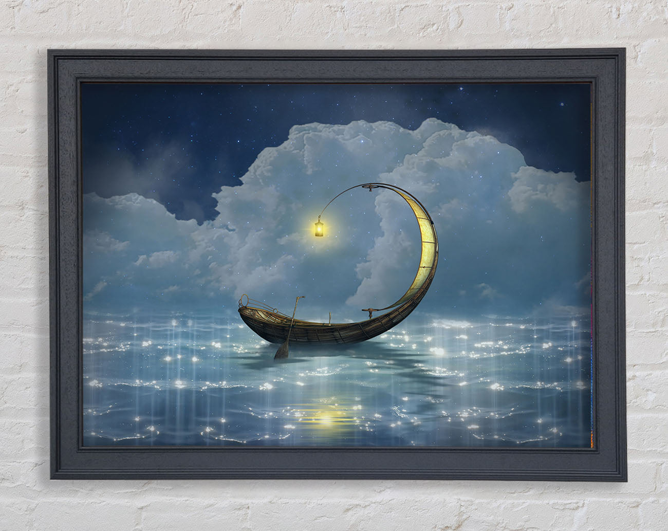 Curved Boat Framed Wall Art