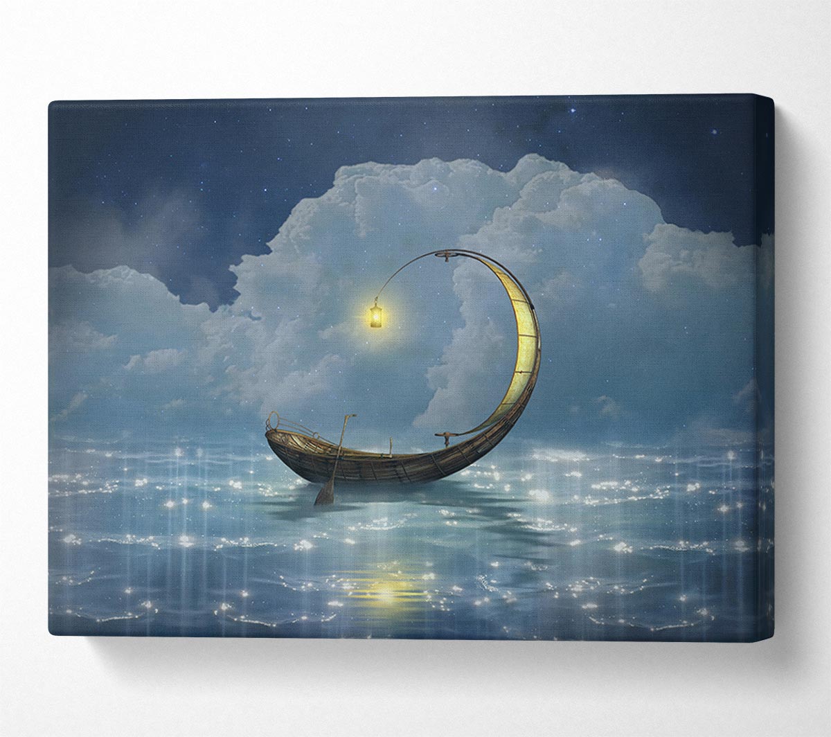 Curved Boat Canvas Wall Art