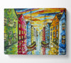 The Sea Village Painted Two Canvas Wall Art
