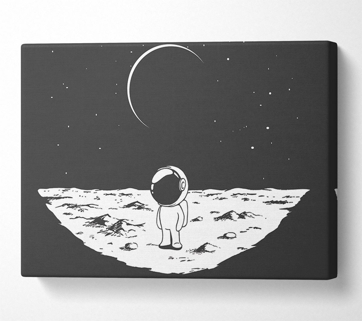 Little Space Man Canvas Wall Art