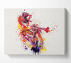 Playing The Horn Canvas Wall Art