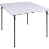 REDCAMP 34" Folding Card Table with Folding legs, Lightweight Portable Fold in Half Square Picnic Garden Table with for Adults Indoor Outdoor Game Bridge Dining, White