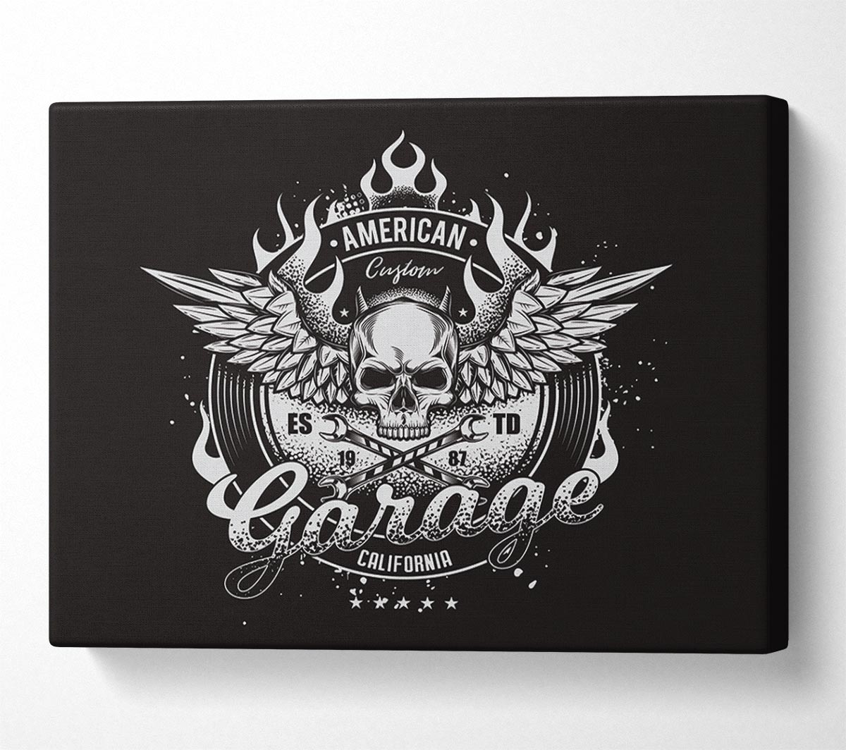 American Custom Garage Canvas Wall Art